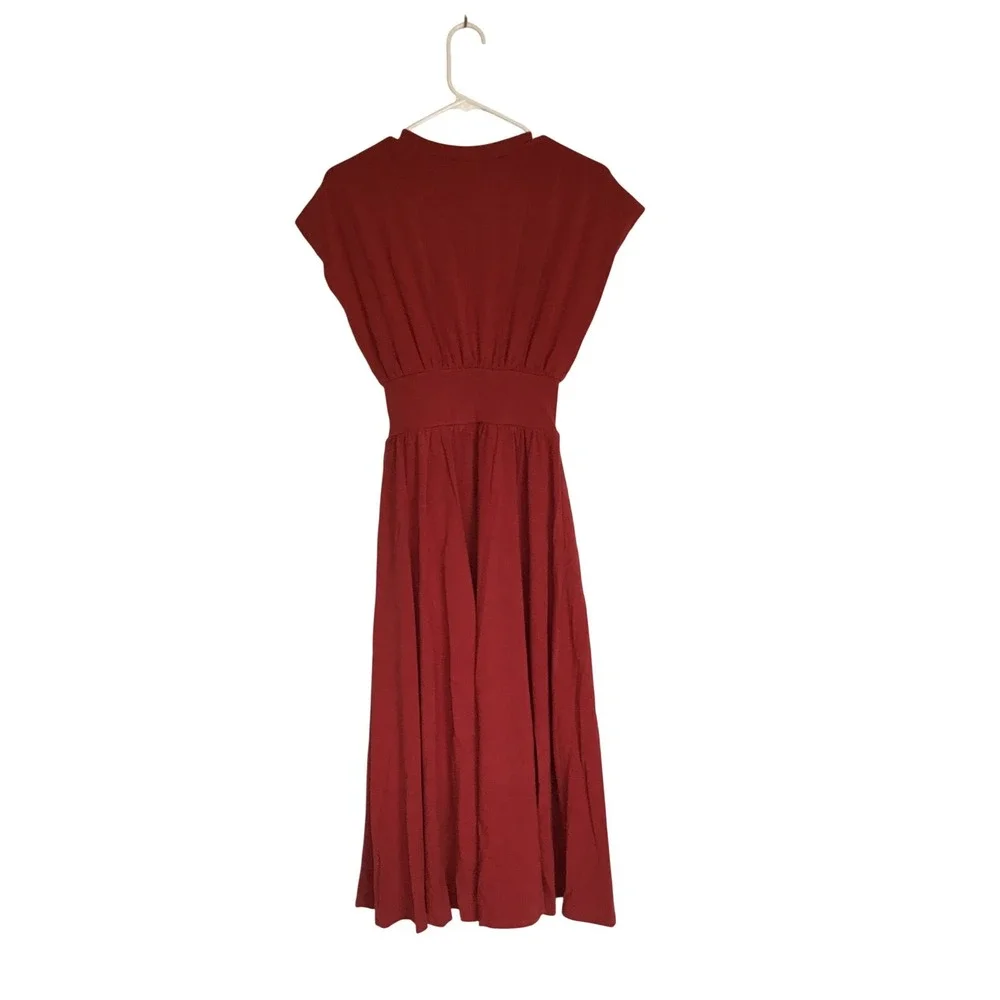 Modern Citizen Women's Crimson Prima Jersey Midi Dress Petite Size XS NWT